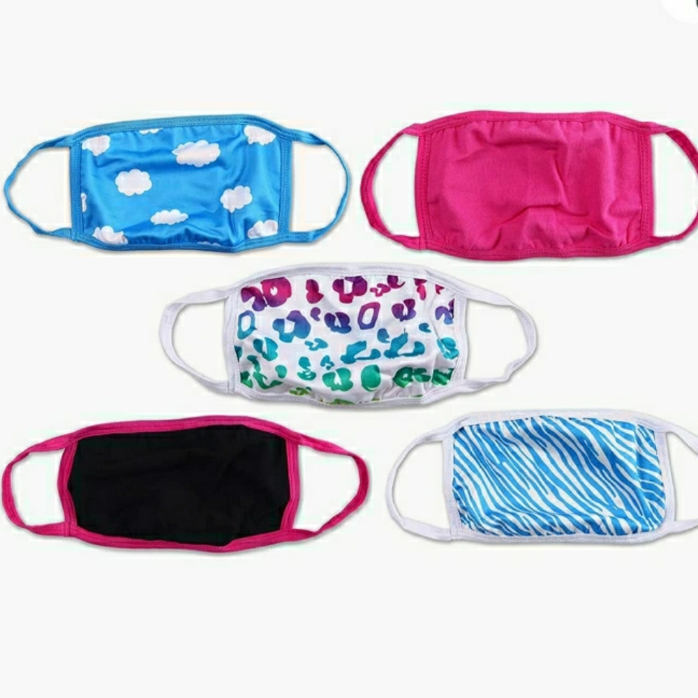 New Sealed 5 Pack Adult Face Masks - Picture 1 of 3